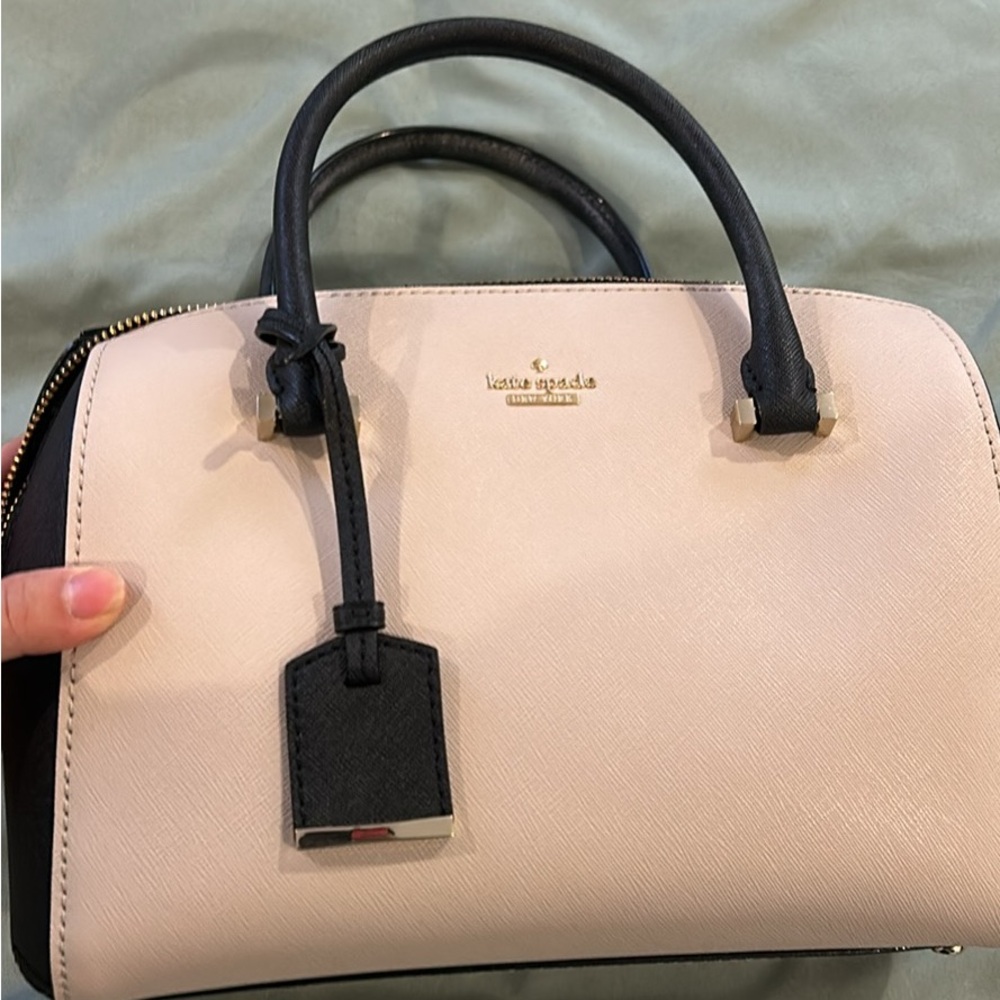 Taupe and black Kate Spade purse